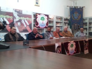 Un momento della presentazione in Comune