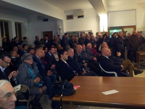 La platea venuta ad assistere alla presentazione