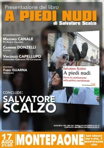 Montepaone Lido – Sabato 17 agosto presentazione del libro di Salvatore Scalzo “A piedi nudi”