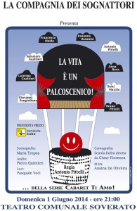 Teatro Soverato – Domenica 1 Giugno in scena “La Vita è un palcoscenico!”