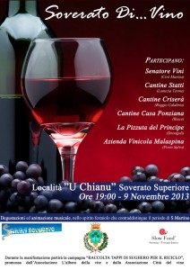 Sabato 9 Novembre “Soverato Di… Vino”