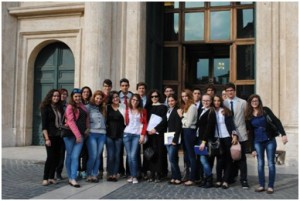 Il Liceo Scientifico di Soverato in visita a Montecitorio per i cento anni dalla Grande Guerra