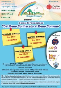 Catanzaro – Corso di Formazione “Dal Bene Confiscato al Bene Comune”