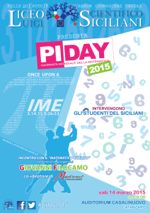 Pi Day 2015 – Edizione “epocale” della kermesse del Liceo “Siciliani” di Catanzaro