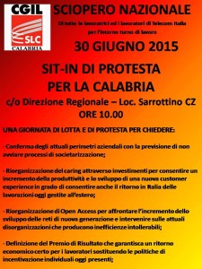 Il 30 Giugno sciopero nazionale in Telecom Italia proclamato dalla SLC CGIL